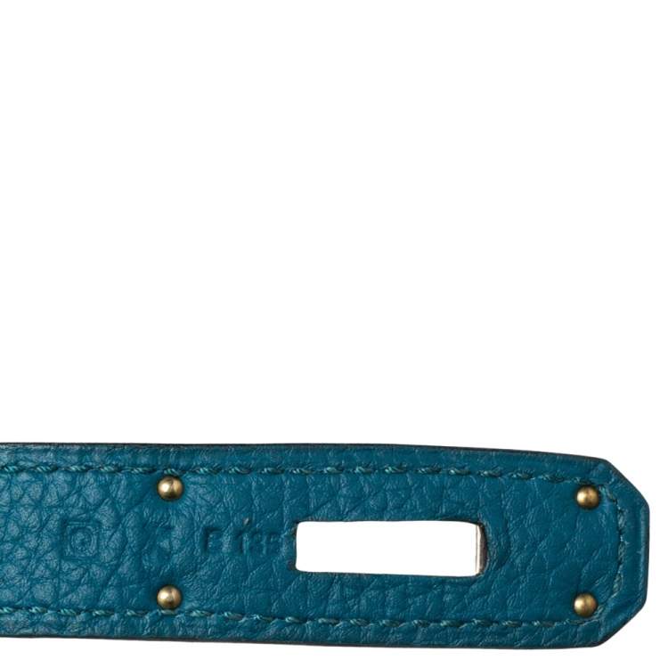 مملوكة مسبقًا Hermes Cobalt Togo Leather Palladium Plated Kelly Retourne 35 Bag