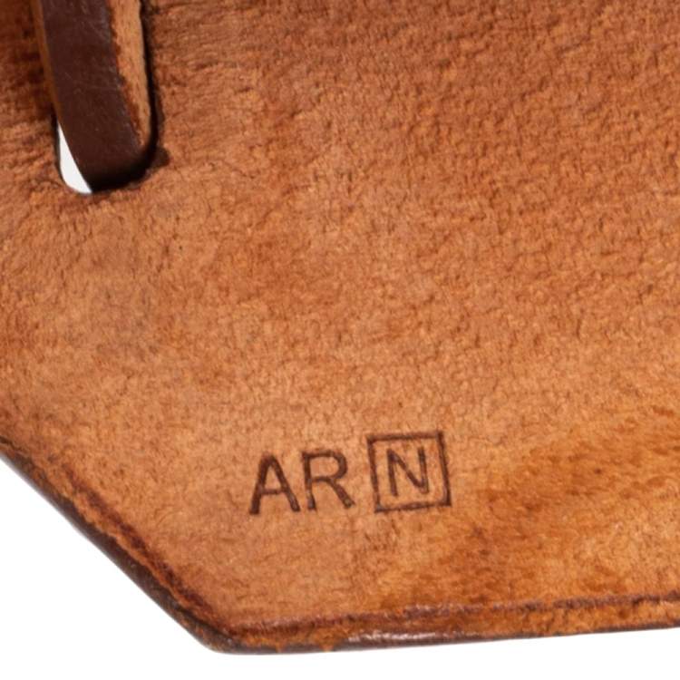 Pre Owned Hermes Bougainvillea/Fauve Canvas and Leather Herbag Zip 31 Bag