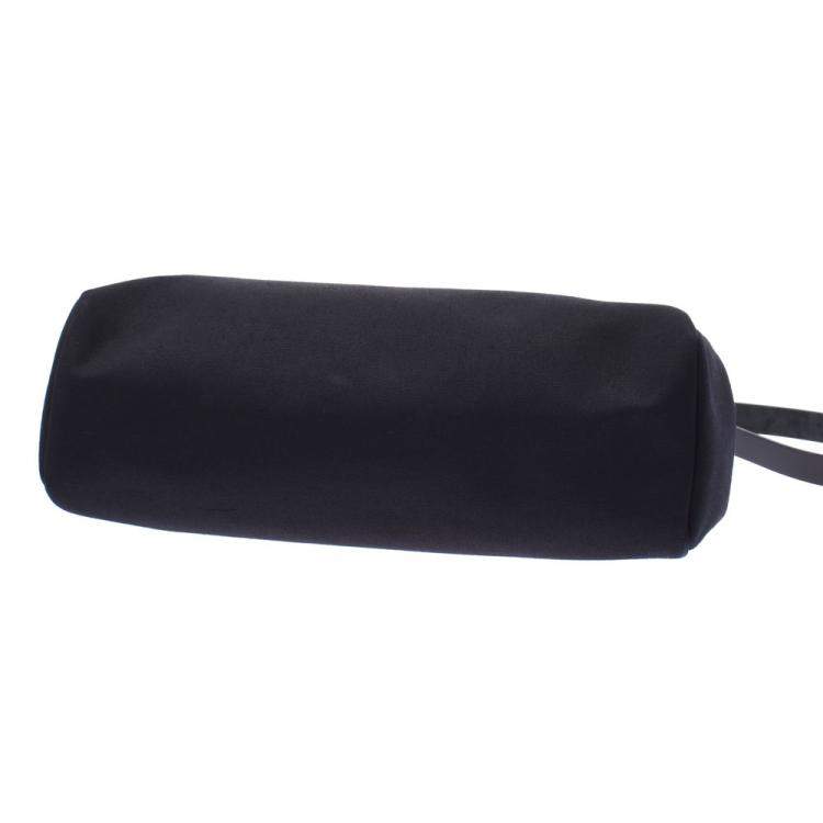 Pre Owned Hermes Black Toile Canvas Herbag MM Shoulder Bag