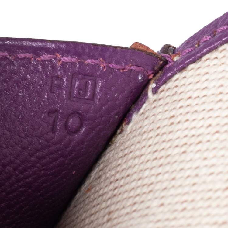 Pre Owned Hermes Anemone Chevre Mysore Leather Elan Jige 29 Clutch