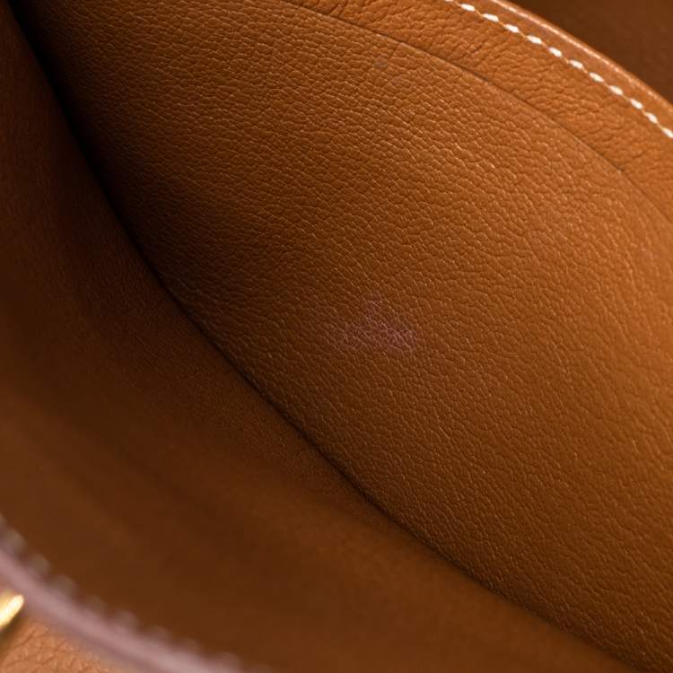 Pre Owned Hermes Gold Togo Leather Gold Finished Birkin 35 Bag