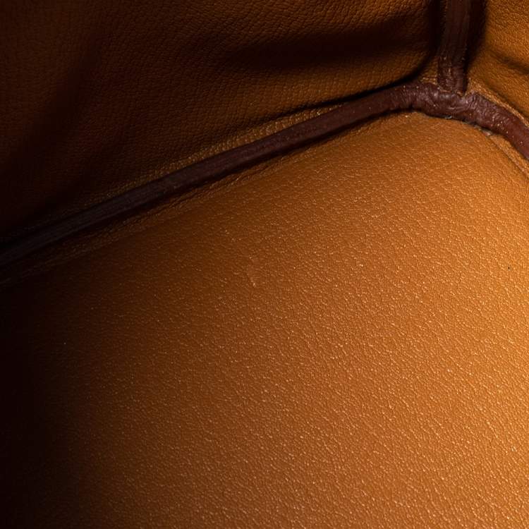 Pre Owned Hermes Gold Togo Leather Gold Finished Birkin 35 Bag