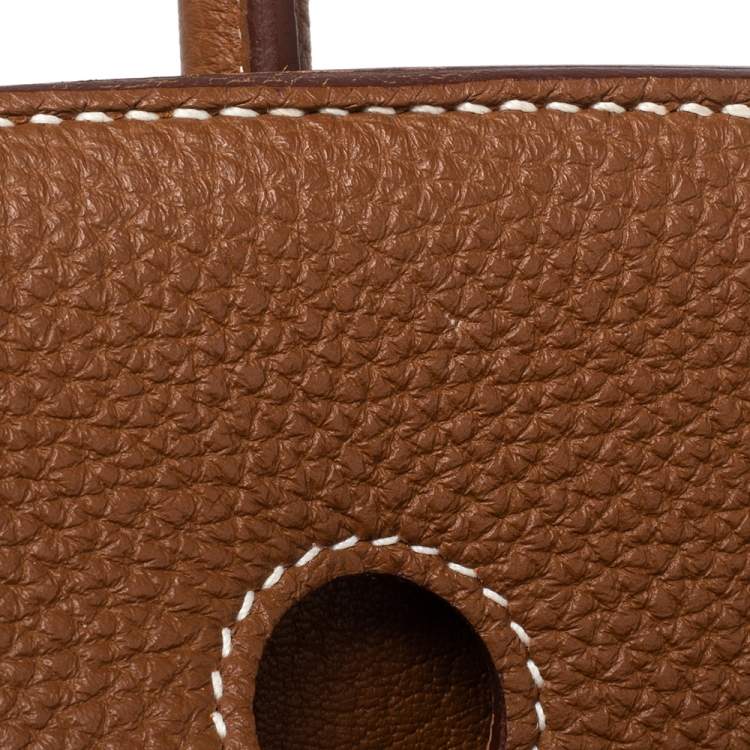 Pre Owned Hermes Gold Togo Leather Gold Finished Birkin 35 Bag