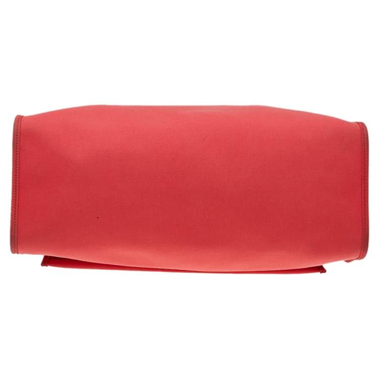 Pre Owned Hermes Bougainvillea/Fauve Canvas and Leather Herbag Zip 39 Bag