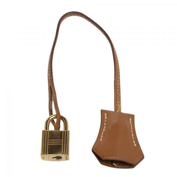Pre Owned Hermes Natural Sable Vache Leather Gold Plated Kelly Retourne 32 Bag