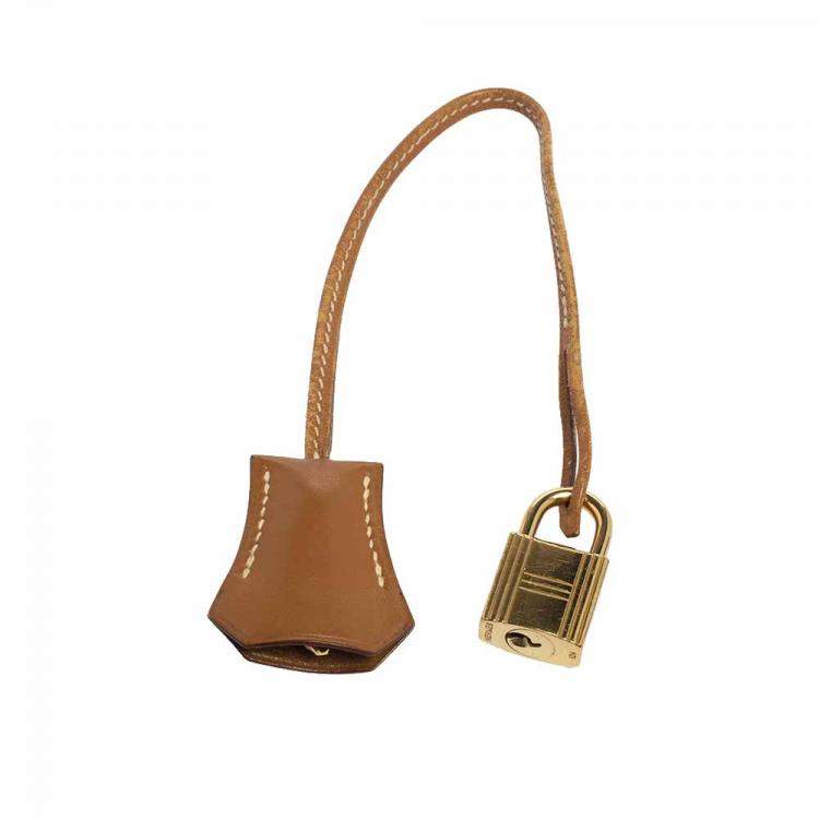 Pre Owned Hermes Natural Sable Vache Leather Gold Plated Kelly Retourne 32 Bag