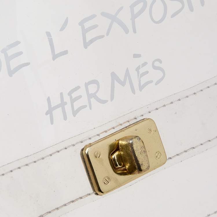مملوكة مسبقًا Hermes Clear Vinyl Vintage Souvenir Kelly Bag