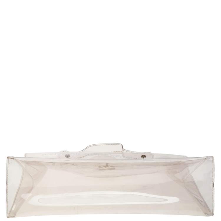 مملوكة مسبقًا Hermes Clear Vinyl Vintage Souvenir Kelly Bag