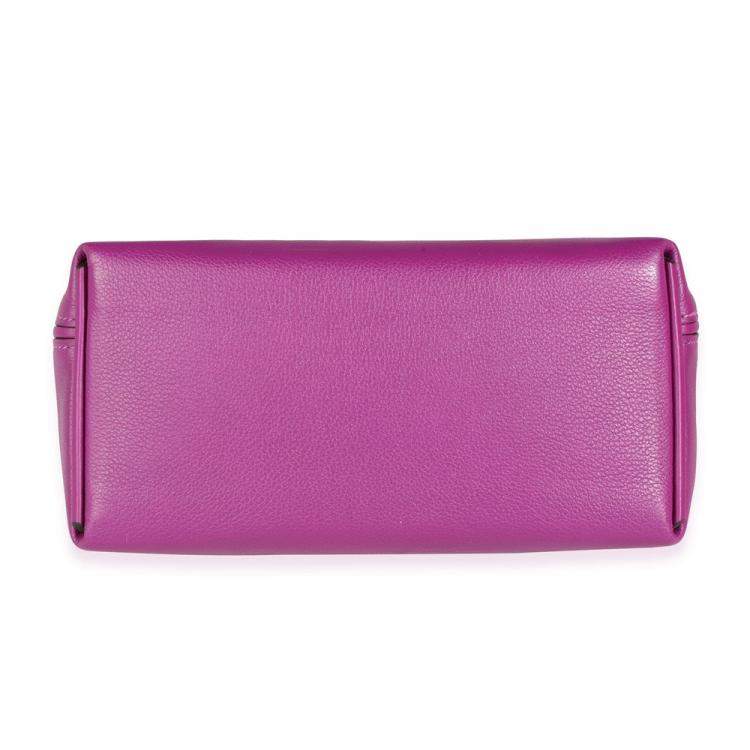 Pre Owned Hermes Purple Swift Leather 24/24 21 Satchel Bag 