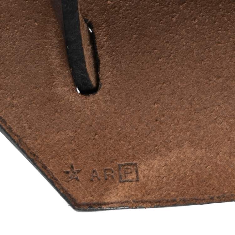 Pre Owned Hermés Ebene/Taupe Canvas and Leather Herbag Zip 39 Bag
