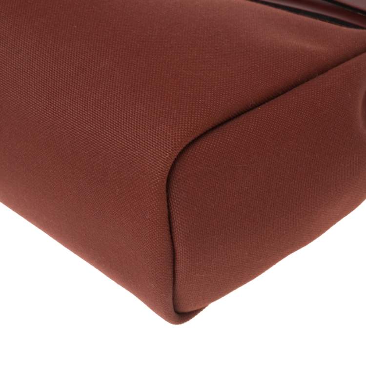 Pre Owned Hermes Rogue H Canvas and Leather Herbag Zip PM Bag