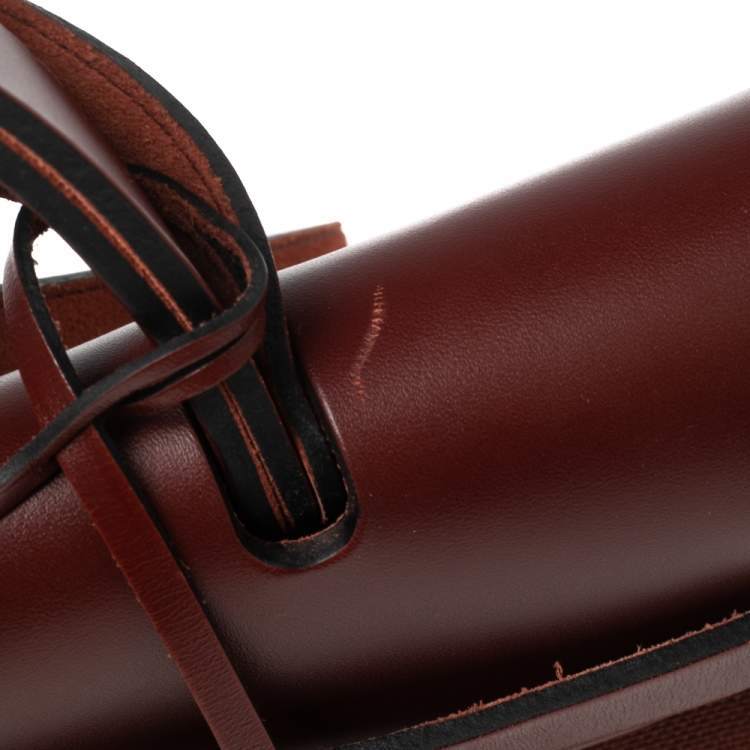 Pre Owned Hermes Rogue H Canvas and Leather Herbag Zip PM Bag