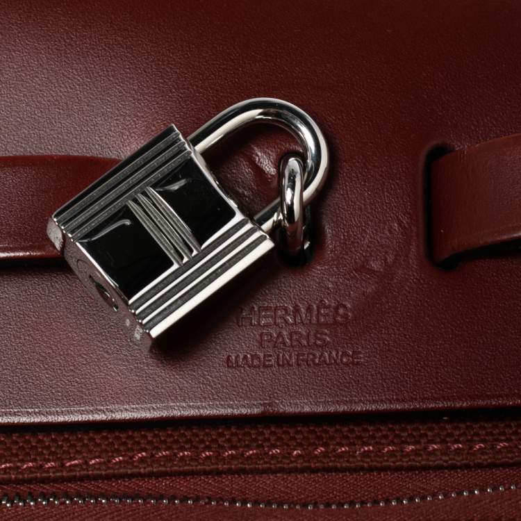 Pre Owned Hermes Rogue H Canvas and Leather Herbag Zip PM Bag