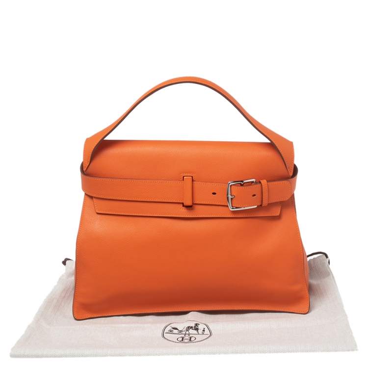 Pre Owned Hermes Orange Evercolor Leather Etribelt Bag