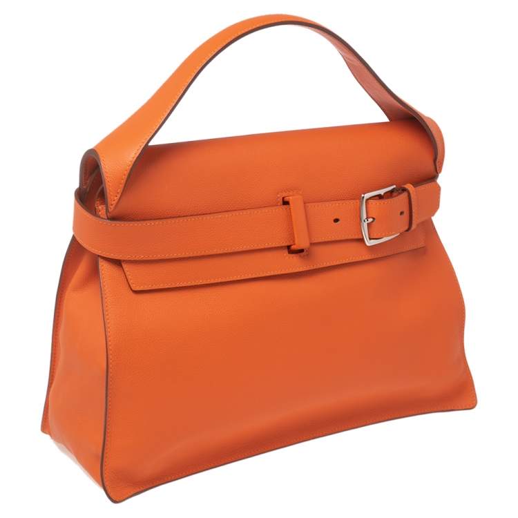 Pre Owned Hermes Orange Evercolor Leather Etribelt Bag
