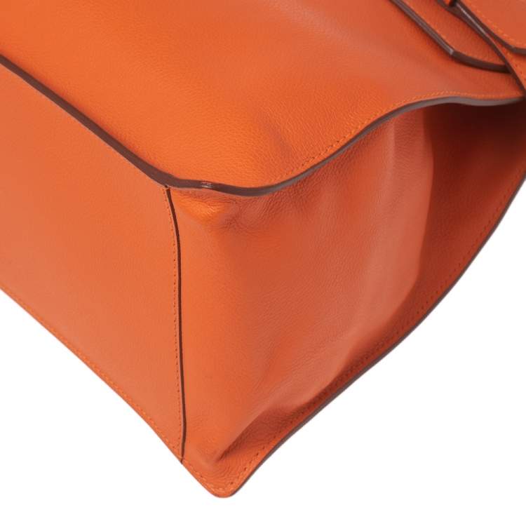 Pre Owned Hermes Orange Evercolor Leather Etribelt Bag