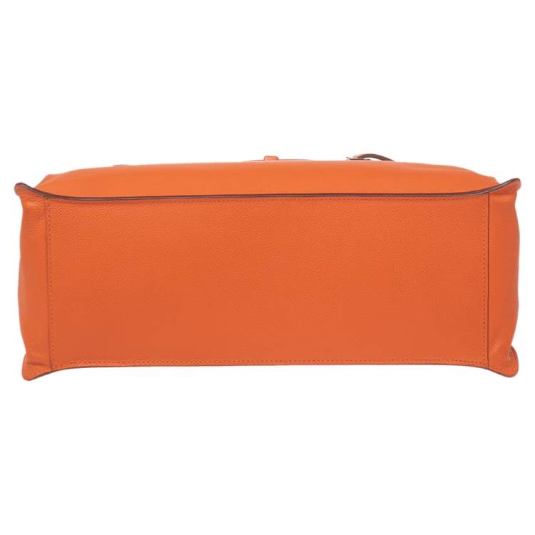 Pre Owned Hermes Orange Evercolor Leather Etribelt Bag