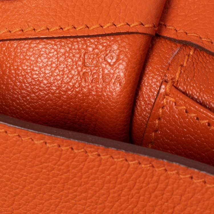 Pre Owned Hermes Orange Evercolor Leather Etribelt Bag