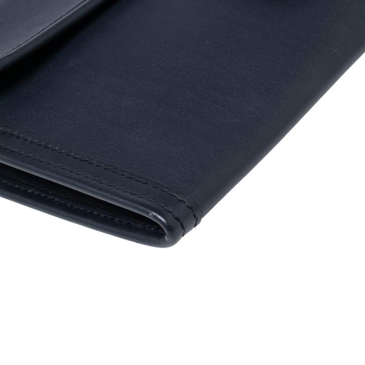 Pre Owned Hermès Bleu Indigo Swift Leather Elan Jige 29 Clutch