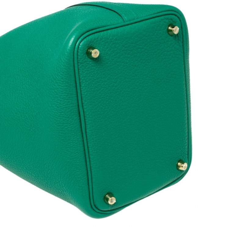 Pre Owned Hermès Menthe Togo Leather Picotin Lock 18 Bag