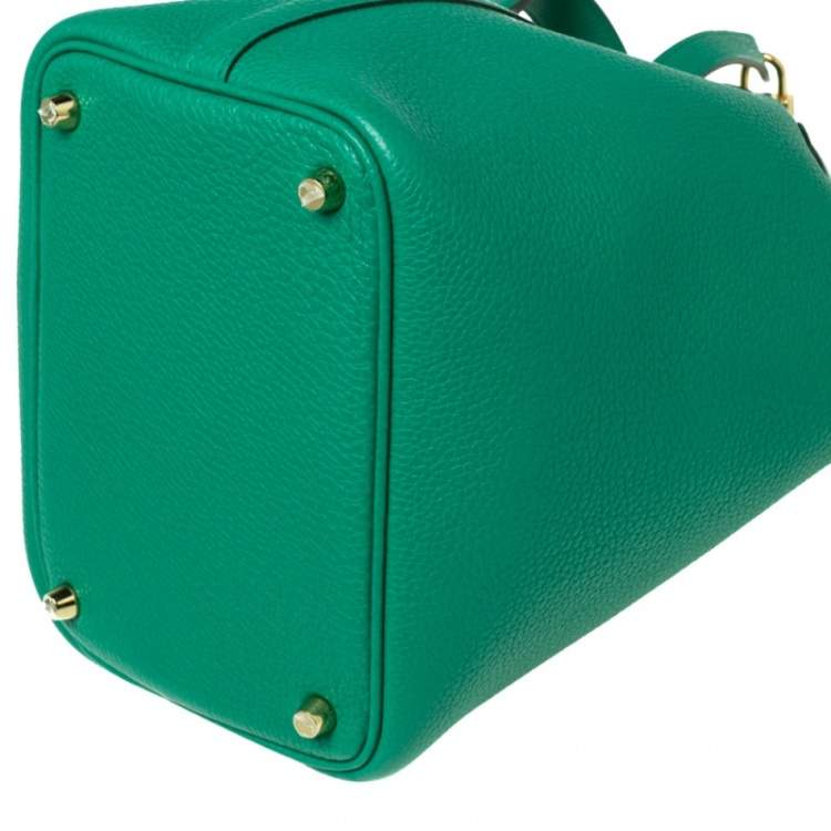 Pre Owned Hermès Menthe Togo Leather Picotin Lock 18 Bag