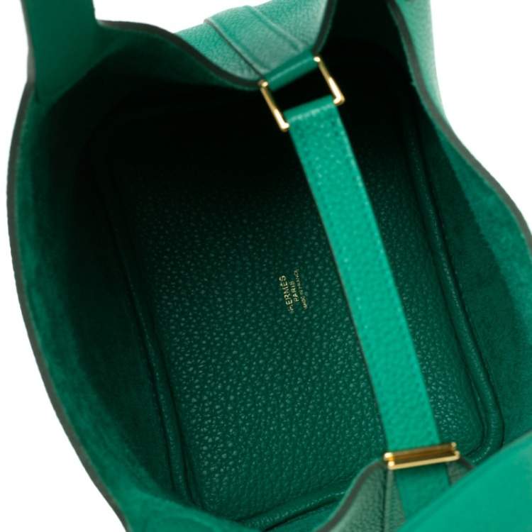Pre Owned Hermès Menthe Togo Leather Picotin Lock 18 Bag