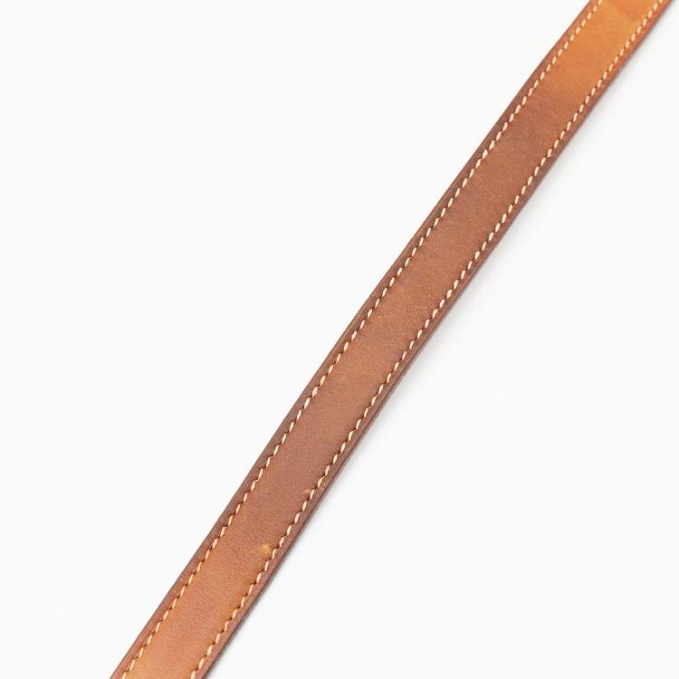 مملوكة مسبقًا Hermes Fauve Barenia Leather Palladium Plated Kelly Retourne 32 Bag