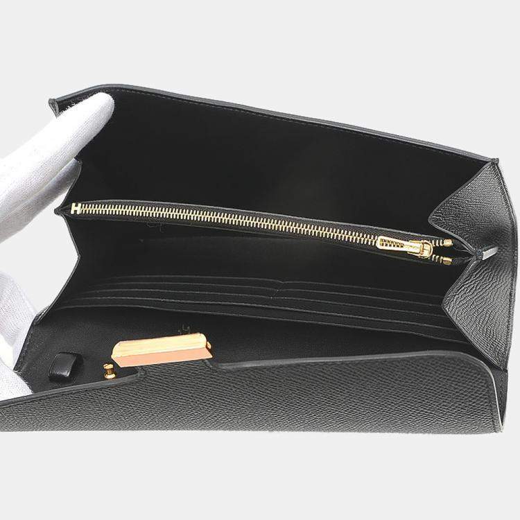 HERMES CONSTANCE TO GO WALLET EPSON BLACK