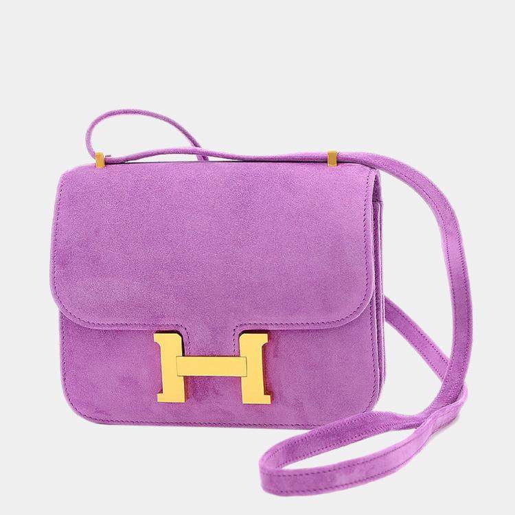 hermes constance purple suede