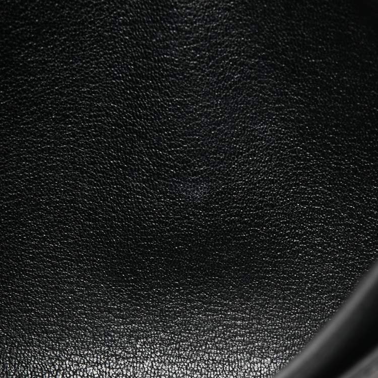 Pre Owned Hermes Black Epsom Leather Kelly Depeches 25 Pouch