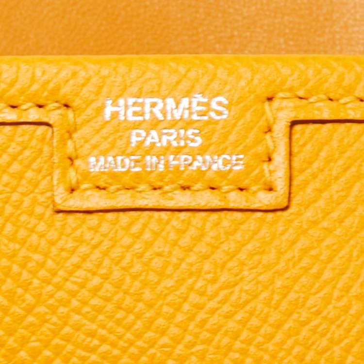 Pre Owned Hermès Jaune d'Or Epsom Leather Elan Jige 29 Clutch