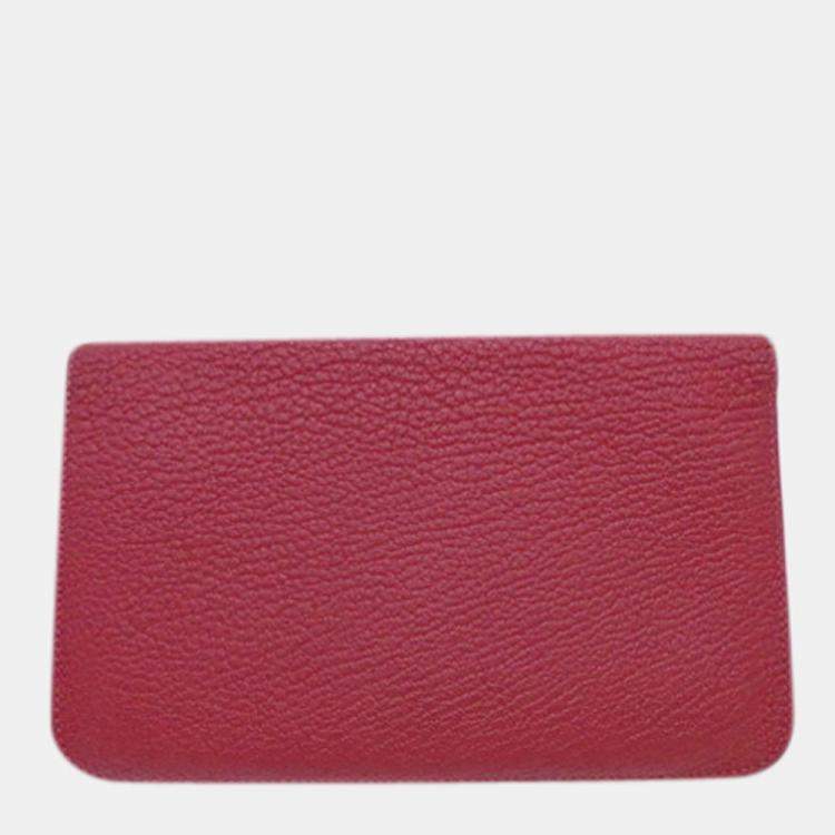 Hermes, Bags, Classic Hermes Dogon Red Wallet