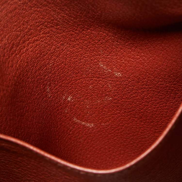 Pre Owned Hermes Sienne Togo Leather Gold Finish Retourne Kelly 32 Bag
