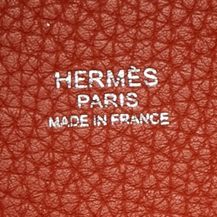 Pre Owned Hermes Cuivre Clemence Leather Picotin Lock 18 Bag