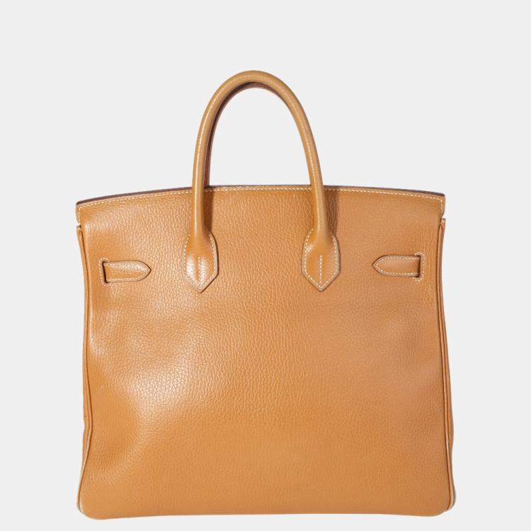 Pre Owned Hermes Natural Ardennes HAC Birkin 32 GHW