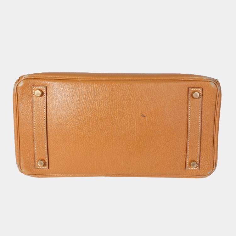 Pre Owned Hermes Natural Ardennes HAC Birkin 32 GHW