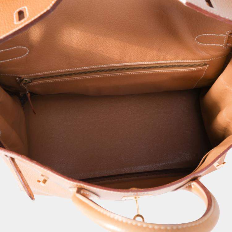 Pre Owned Hermes Natural Ardennes HAC Birkin 32 GHW