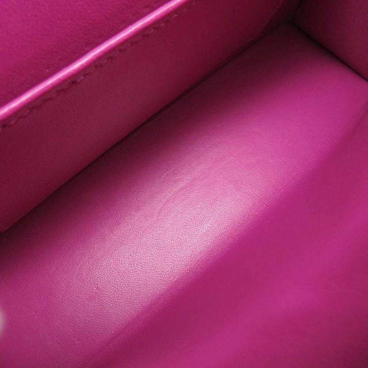 Pre Owned Hermes Purple Epsom Leather Palladium Hardware Mini Kelly Sellier 20 Bag 