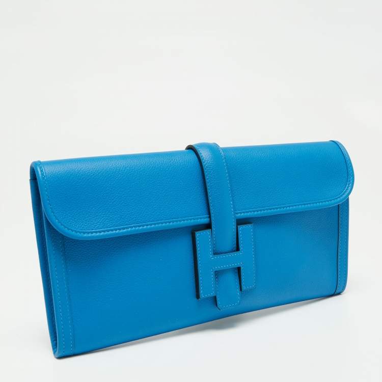 Pre Owned Hermès Mykonos Evercolor Leather Elan Jige 29 Clutch