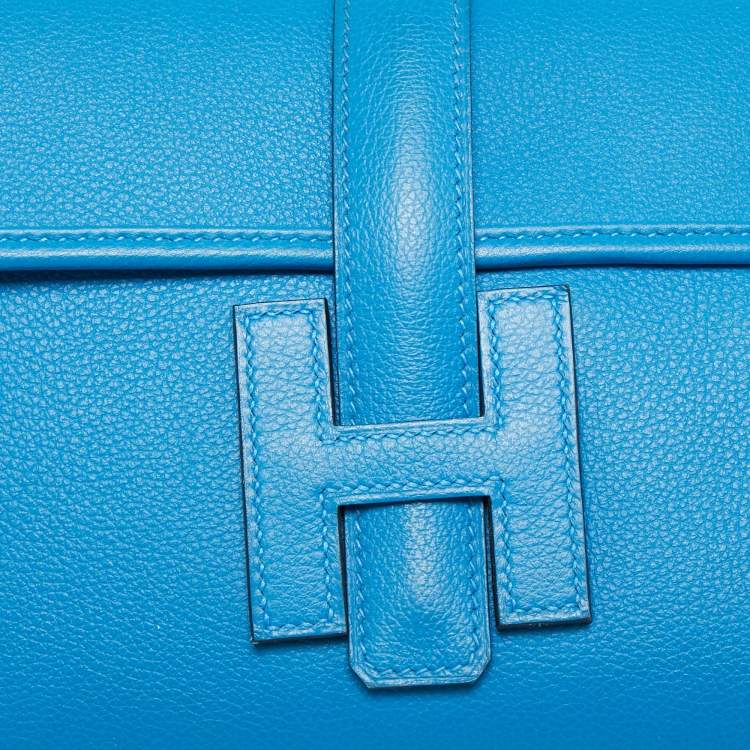 Pre Owned Hermès Mykonos Evercolor Leather Elan Jige 29 Clutch