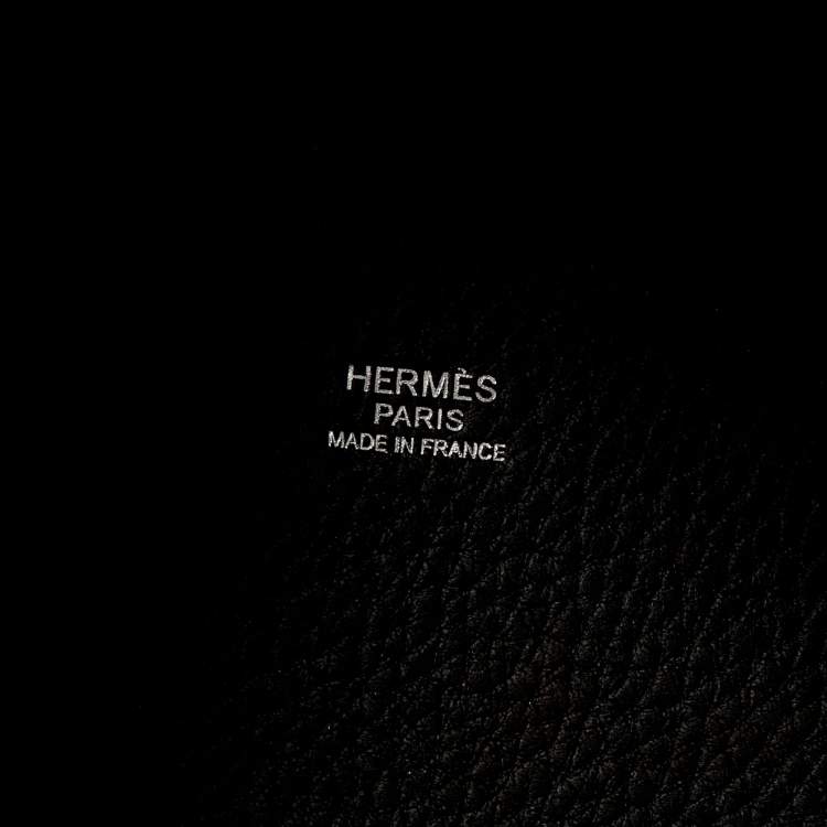 Pre Owned Hermes Black Clemence Leather Picotin Lock 18 Bag