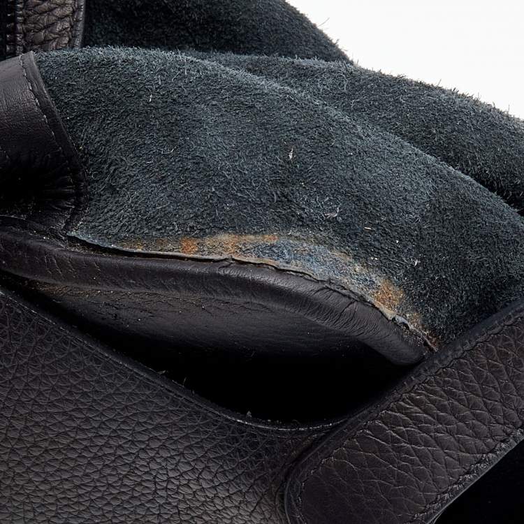 Pre Owned Hermes Black Clemence Leather Picotin Lock 18 Bag