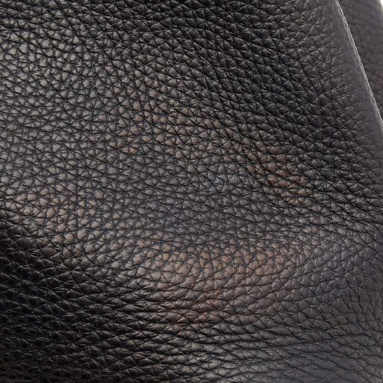 Pre Owned Hermes Black Clemence Leather Picotin Lock 18 Bag