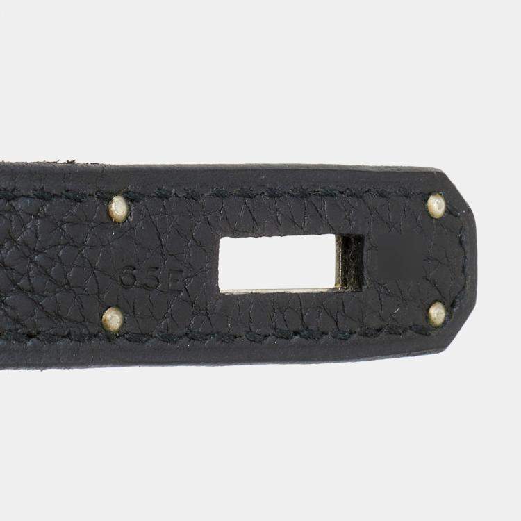 Pre Owned Hermes Black Togo Leather Palladium Finished Birkin 30 Bag