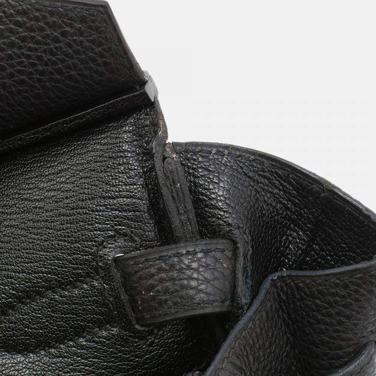 Pre Owned Hermes Black Togo Leather Palladium Finished Birkin 30 Bag