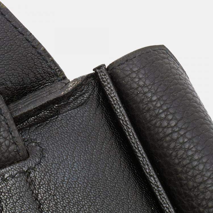 Pre Owned Hermes Black Togo Leather Palladium Finished Birkin 30 Bag