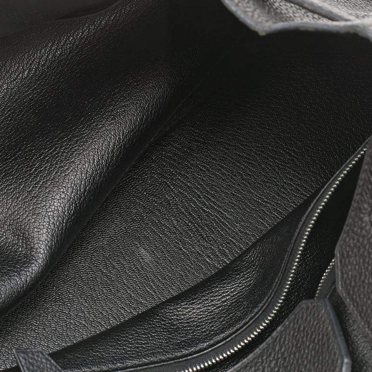 Pre Owned Hermes Black Togo Leather Palladium Finished Birkin 30 Bag