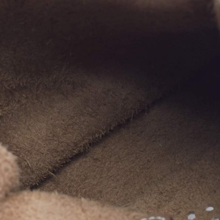 Pre Owned Hermes Etoupe Clemence Leather Evelyne TPM Bag