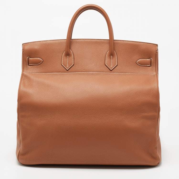 Pre Owned Hermes Etrusque Togo Leather Gold Finish Birkin HAC 45 Bag
