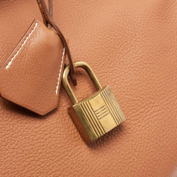 Pre Owned Hermes Etrusque Togo Leather Gold Finish Birkin HAC 45 Bag